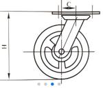 Casting 4 Inch Heavy Duty Casters 700 Pound Load Capacity