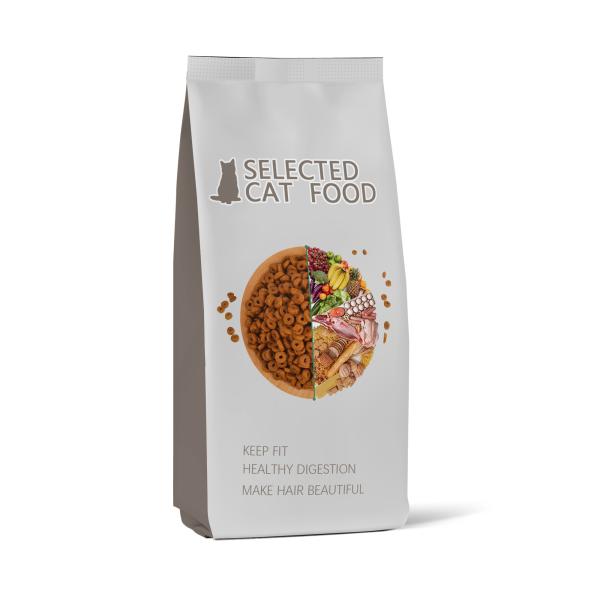 20 Microns PET Dog Cat Food Packaging Bag Aluminum Foil Stand Up Pouch High