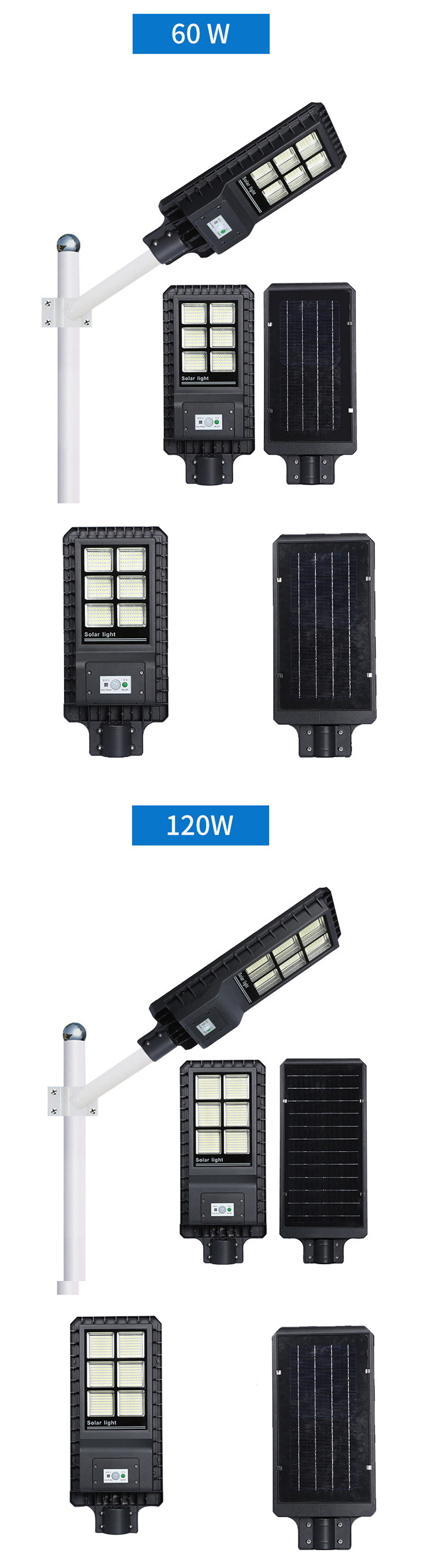 IP65 Waterproof High Lumen LED Lights With Integrated Panel 60w 120w 180w