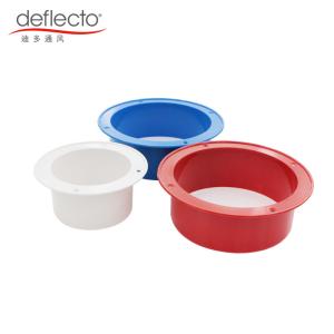 Quality Red Collar HVAC Accessories 6 Inches 150mm Plastic Flange 4 Screw Hole Easy Installation wholesale