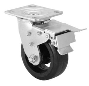 Quality 4 inch rubber caster wheels heavy duty furniture casters iron casters wholesale