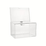 Clear Acrylic Voting Election Box Eco-friendly Convenience Suggestion Plexiglas