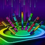 New Arrival Smart Music Pickup Rhythm Light Rechargeable RGB Sound-Activated