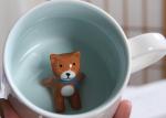 Single Layer White 3D Promotional Ceramic Coffee Mugs