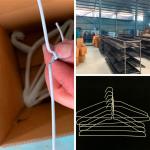 Commercial White Wire Hangers , Contemporary Adults / Kids Wire Hangers