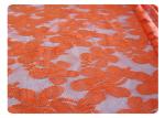 Orange 100% Polyester Lace Fabric For Fashionable Dress , Lingerie CY-CT8556