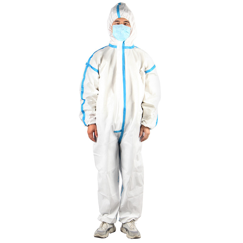 63g-65g Disposable Coverall Suit XXL Tyvek Coveralls With Hood