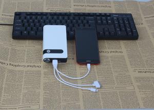 Quality White Car Jump Start &amp; Portable Power Bank 16800mah 12V 5V 2.1A 1000 Times wholesale