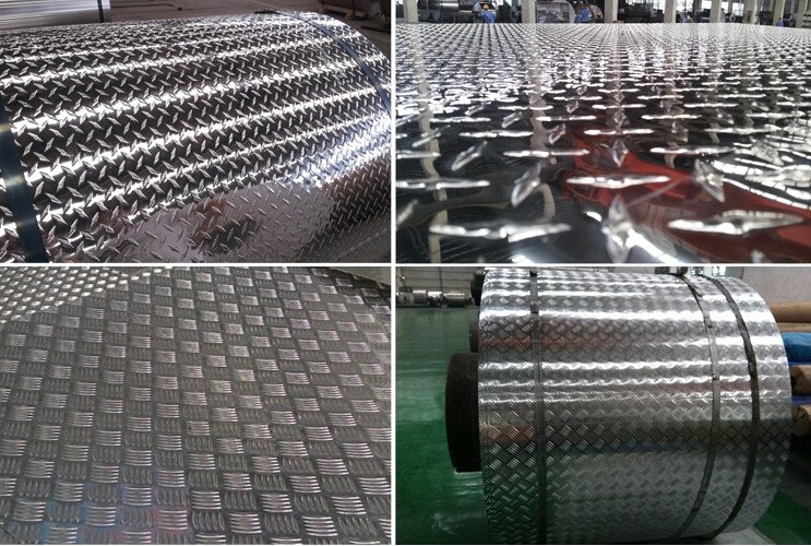 4mm Aluminum Diamond Plate Sheets 3003 H14 Diamond Embossed Aluminum Sheet