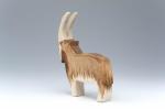 Finely Crafted Handmade Wooden Animals Wooden Goat Figurine Unique Showcasing