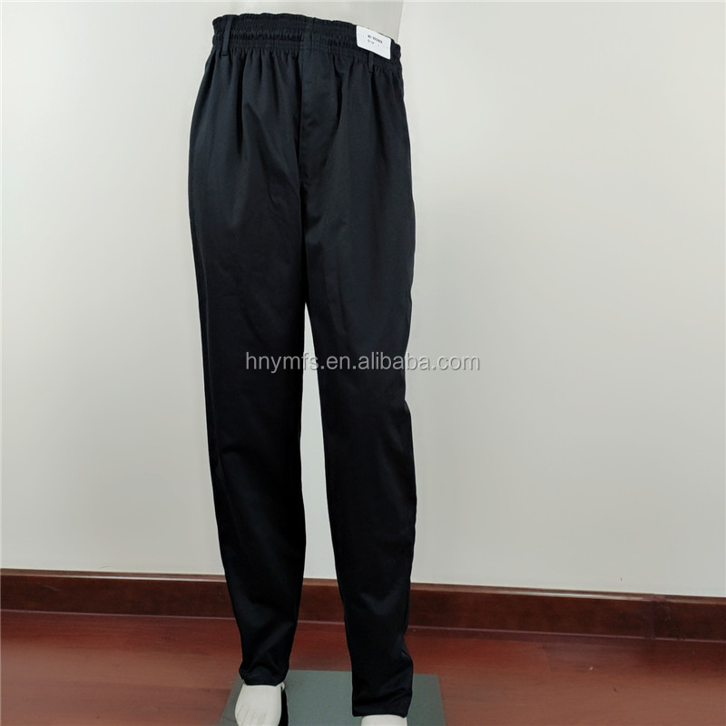 Kitchen Chef Work Pants Breathable Restaurant Black Chef Pants
