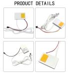 73*47*13mm Smart Bathroom Mirror Touch Switch with DC12V Output Voltage and LED