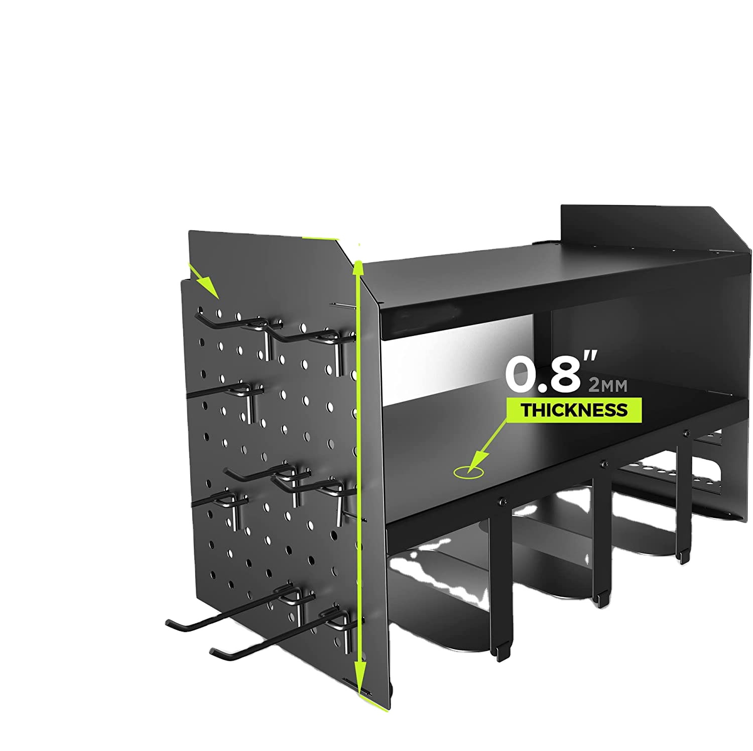 Electric Drill Metal Power Tool Storage Rack with Shelf Steel Q235B 1mm Thickness