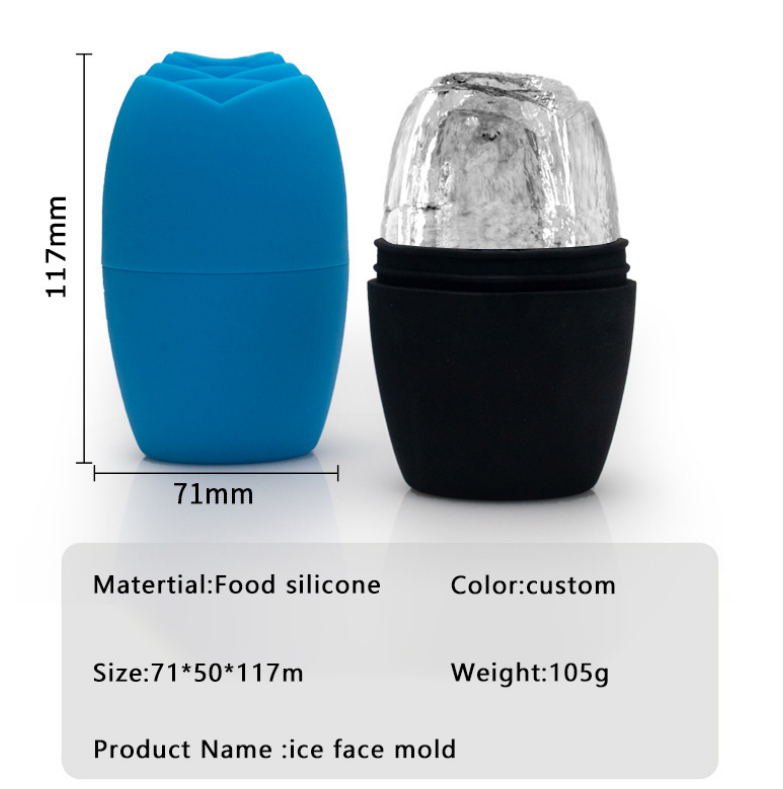 Sustainable Silicone Facial Ice Roller for Cooling Massage and Beauty Care Routine