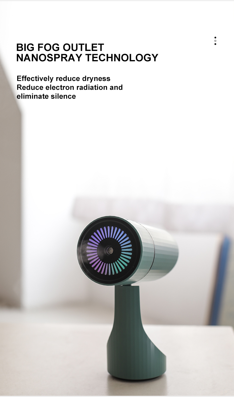 Homefish OEM USB Luftbefeuchter Tragbare Mini Humidifier Personal Desktop Luftbefeuchter Leise Luftbefeuchter mit 2 Modi