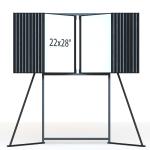 Knocked Down Construction Poster Display Stand 22X28 Inch