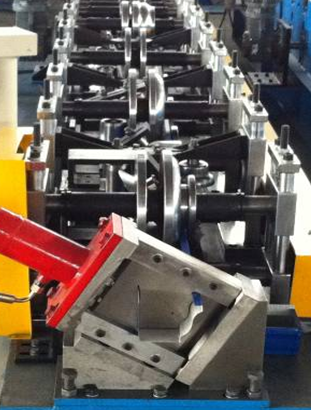 Most Popular color sheet steel metal Rain Gutter roof roll forming machine