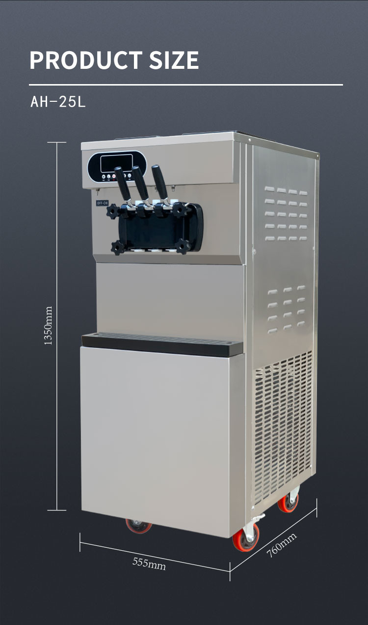 36l Hotel Commercial Ice Cream Machine Mix Mobile Gelato Maker Commercial