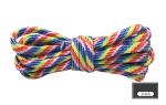 Colorful Orange Nylon Rope ISO9001 Double Braided Polyester Rope