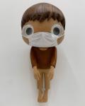 Aesthetic Appeal Art Wooden Doll , Wood Carving Sculpture Personal Collection