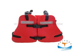 Quality Orange Work Life Jacket , Marine Safety Vest PVC Plastic Polymer Coating Three Pieces wholesale