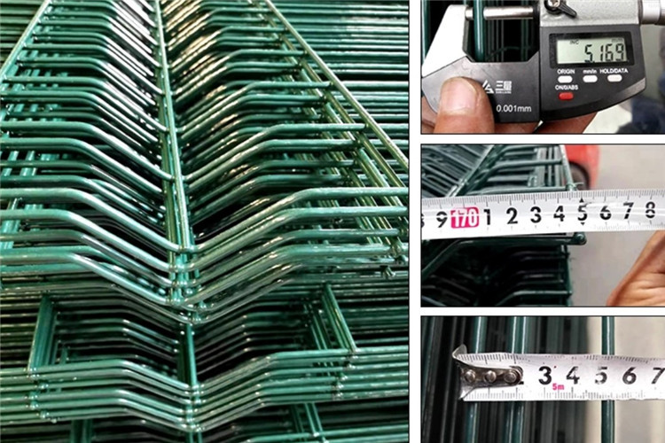 PVC Welded Galvanized Iron Wire Mesh Fence 3D Garden Perimeter Fencing