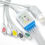 P-Hilips Adult ECG Cables And Leadwires 8pin 3 Lead Snap ECG Cable