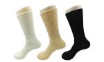 Red / Black Cotton Diabetic Circulation Socks For Unisex Adults Anti Slip