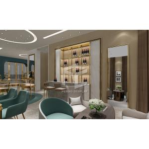 Quality Custom Luxury Jewelry Store Showcase Furniture Electroplated Brushed wholesale