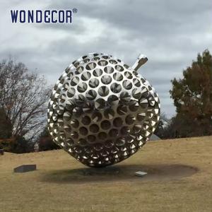 Quality Metal Art Large Stainless Steel Garden Sculptures Hole Digging Apple wholesale
