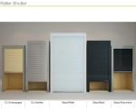 Camping Car Sliding Door Rolling Shutter for Kitchen Cabinets (PVC/Glass