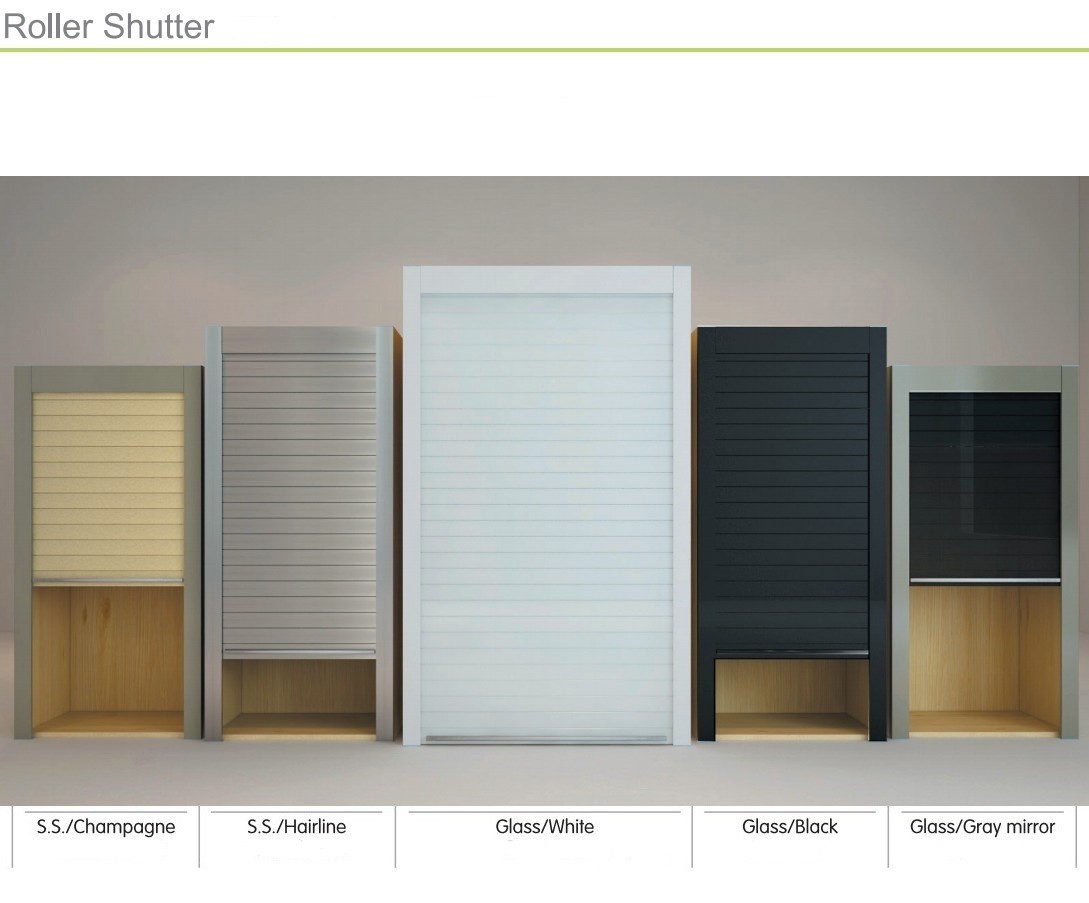 Remote Control Roller Shutter Rolling up Door for Cabinets/ Furnitures