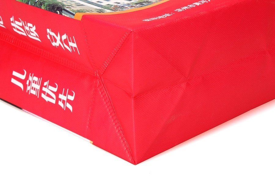 eco custom promotion laminated Low Price reusable non woven tote shopping bag