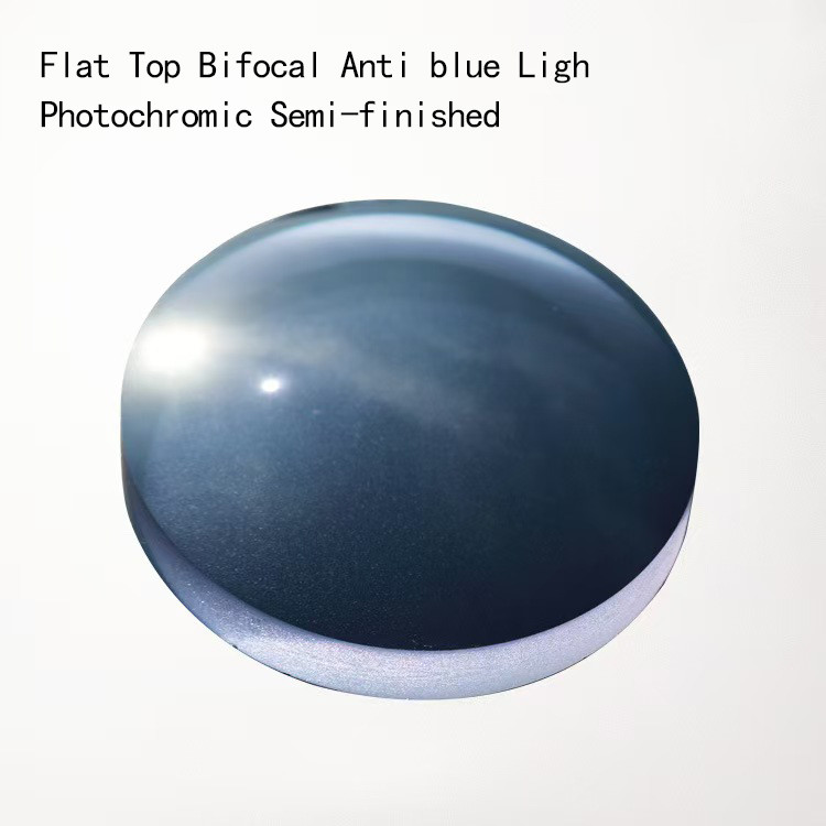 Flat Top Bifocal Lens Semi-finished Photochromic For Block Blue Ray