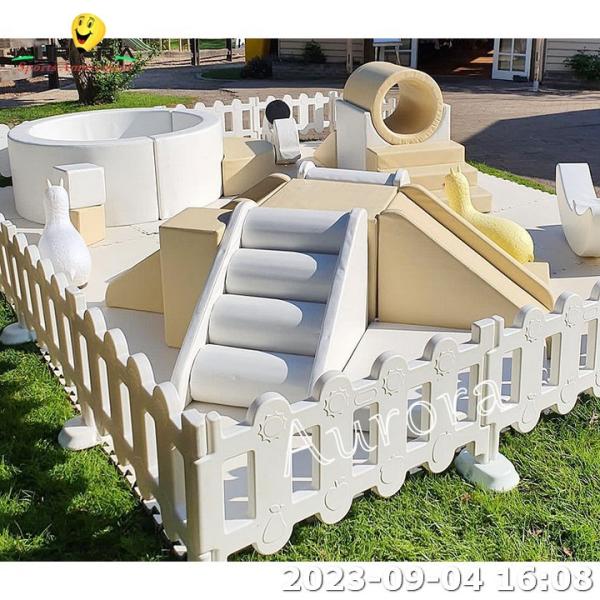 Waterproof Kids Soft Play Equipment Set Neutral Color Soft Items Foam Blocks Non