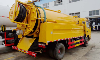 Model DFAC 4x2 Sewage Suction Truck with 6 CBM Tank Capacity and 1-10T Load Capacity