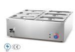 Stainless Steel Electric Bain Marie Silver 0℃~100℃ for Commercial Kitchens