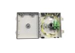 Wall Mounted Outdoor Ftth Fiber Optic Termination Box IP68 Impermeable 2 Fibers