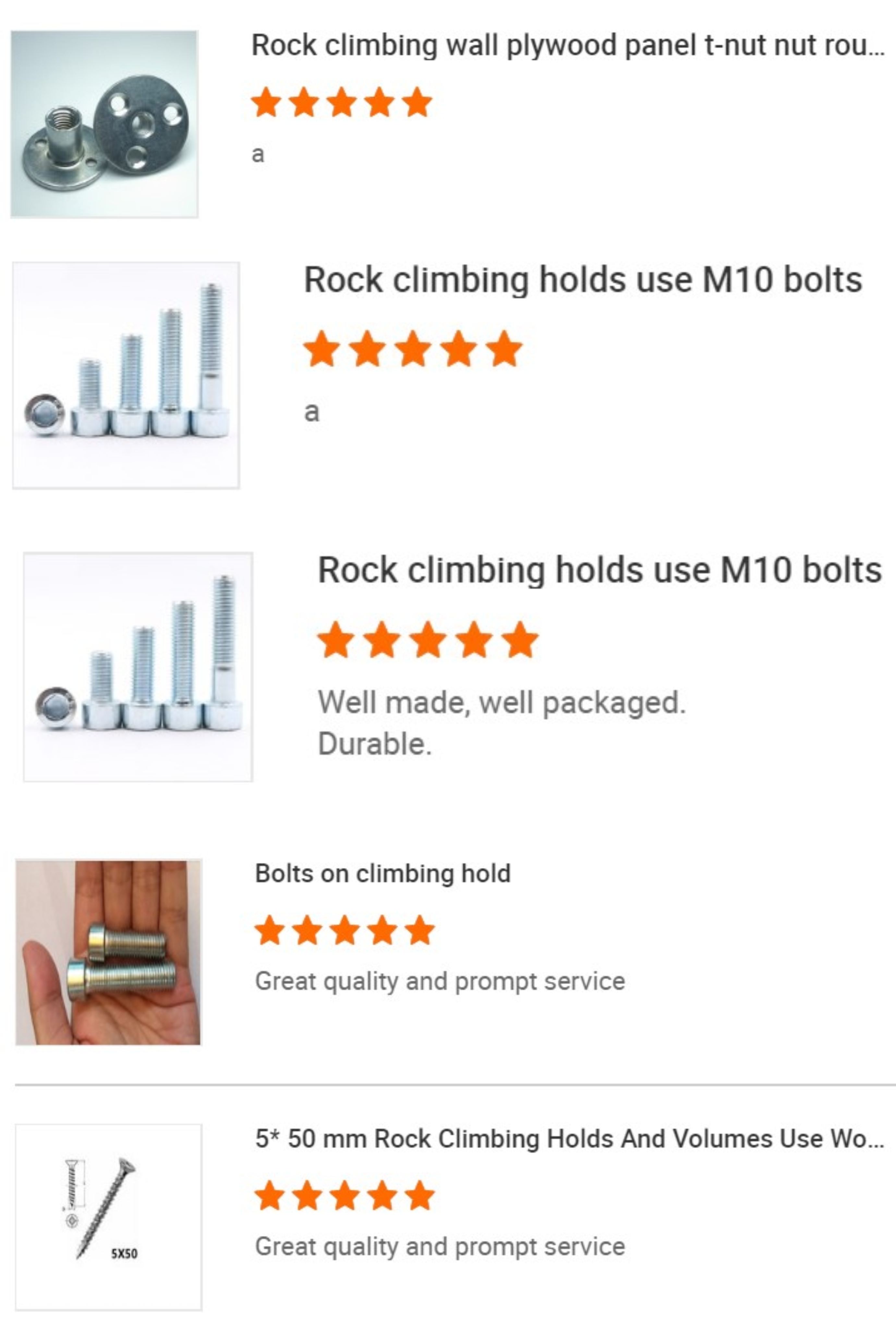 25Kn Durable Rock Climbing Anchor Set Bolt Hanger Fastening Point Made with Materials