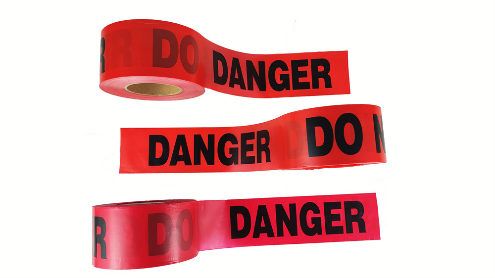 High Tensile Strength PVC Restriction Warning Tape for Flexible