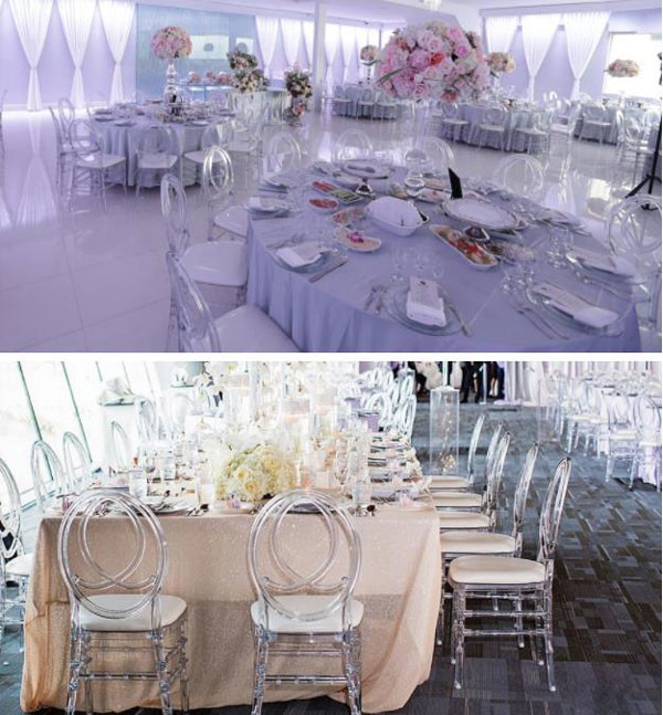 Acrylic Tiffany Chiavari Chairs Wedding Ceremony Reception Phoenix Chairs Banquet