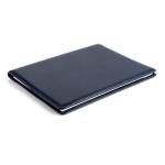 Fashion Blue Personalized Leather Padfolio For Office / Conference / Business