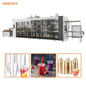 Quality PVC PET Thermo Forming Biscuit Cup Making Machine Full Servo No Noise wholesale