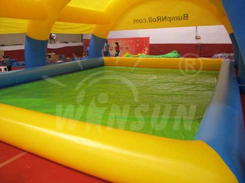 Customized Size Inflatable Square Swimming Pool UL / CE / EN14960 Approval