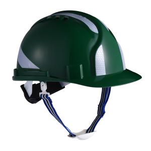 Quality Green Worker Construction Site Helmet ANSI Z89.1 High Density ABS Shell OEM wholesale