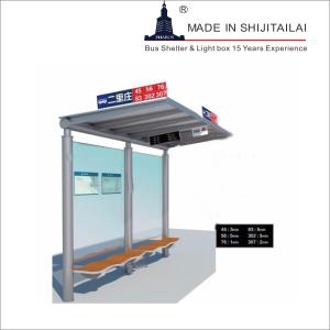 Quality 5Hours Laminated Glass 4mm glass Solar Bus Shelter wholesale