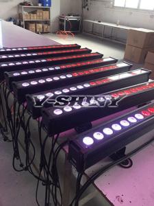 Quality 18pcs 18 W Rgbwauv Individual Control Led Wall Wash Outdoor Lighting For Wedding Party wholesale