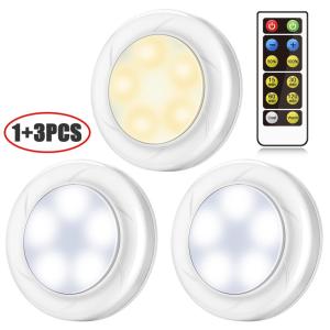 Quality 4.5VDC Battery Operated Puck Lights With Remote wholesale