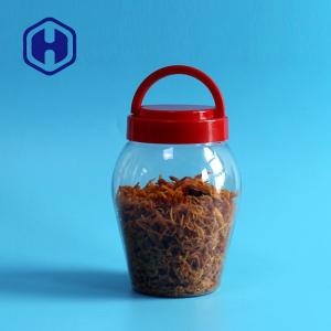 Quality Canned Food Packaging Plastic Pickle Jars 590ml Screw Top Lids Customized Shape wholesale