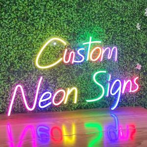 Quality 15mm Rgb Neon Sign Tube LED Blue Vertical Horizontal Hanging Neon Party Signs wholesale